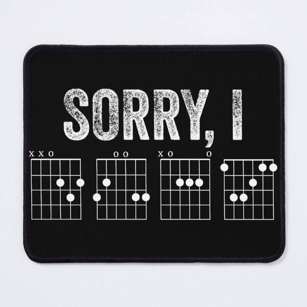 Item preview, Sorry IDGAF Message Guitar Chords Guitarist vintage designed and sold by VitoshkinaShop.