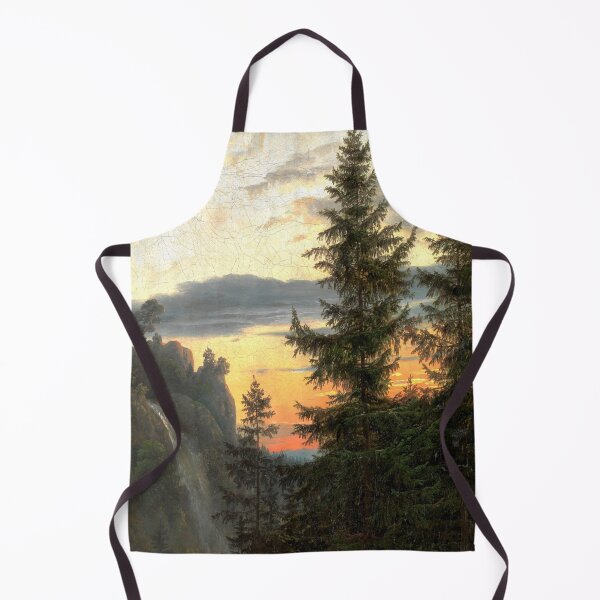 Item preview, Dos hombres ante una cascada al atardecer designed and sold by Avani01.