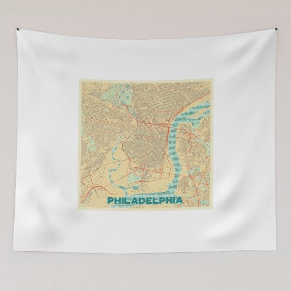 Item preview, Philadelphia Map Retro designed and sold by HubertRoguski.