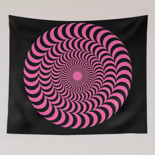 Item preview, Pink Optical Illusion Circles, Geometric Circles designed and sold by Ruby Jackson.