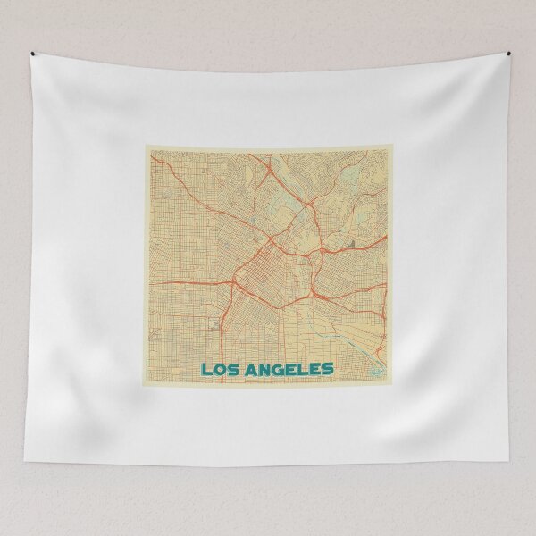 Item preview, Los Angeles Map Retro designed and sold by HubertRoguski.