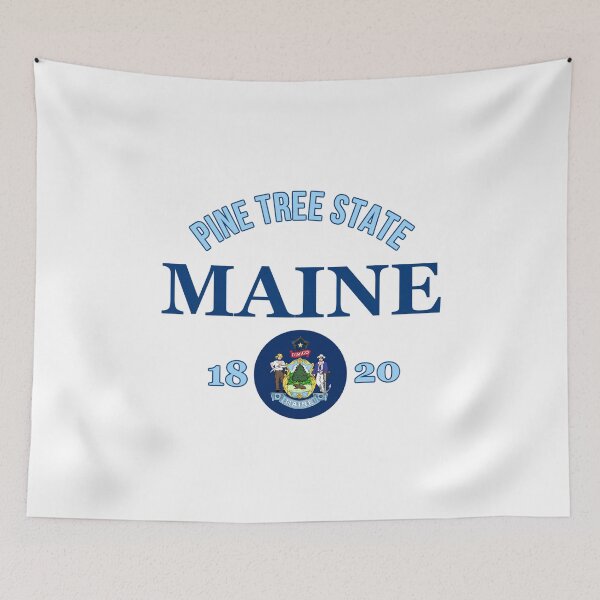 Item preview, Maine Pride Flag Native Home Pine Tree State  designed and sold by The Junto Shop.