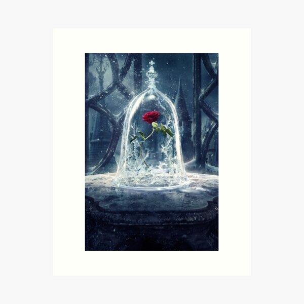 Beauty And The Beast Rose Art Prints Redbubble