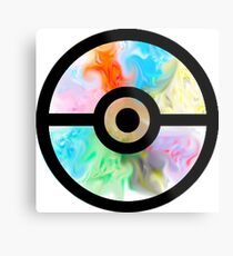 Eeveelution Pokéball Metal Print