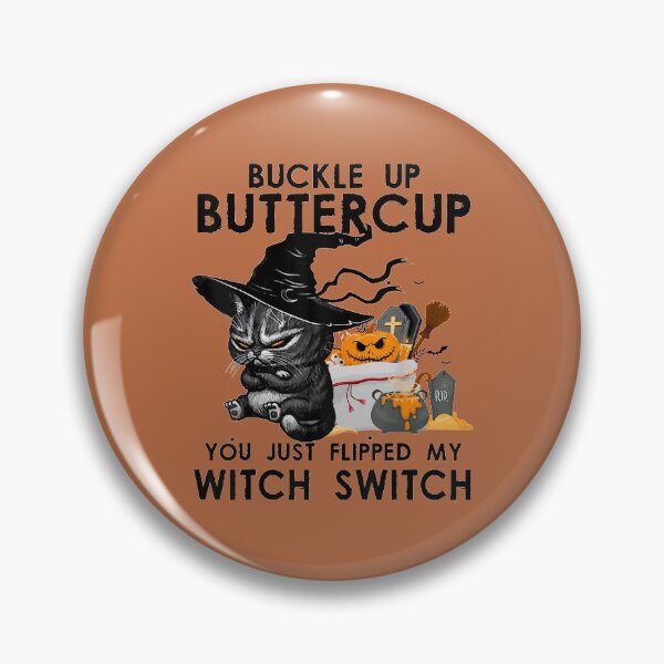 Item preview, Cat Buckle Up Buttercup Women Halloween Costume Witch designed and sold by blockerbab.