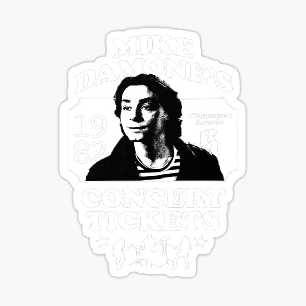 "Mike Damone s Concert Tickets Ridgemont Arcade" Sticker for Sale by IrvinJones Redbubble