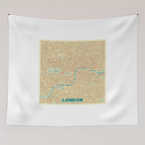Item preview, London Map Retro designed and sold by HubertRoguski.