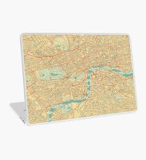 London Map Retro Laptop Skin