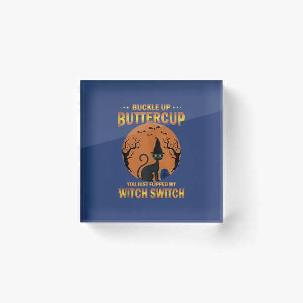Item preview, Cat Buckle Up Buttercup You Just Flipped My Witch Switch Tank designed and sold by blockerbab.