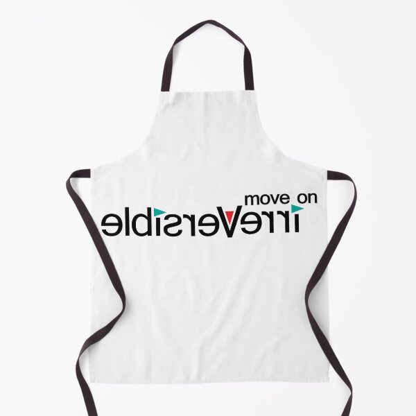 Item preview, Move on irreversible arrow slogan text graphic designed and sold by Sarah Trett.