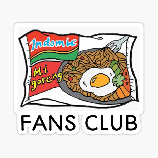 Indomie Fans Club Indonesian Noodles Mi Goreng Asian Food Sticker