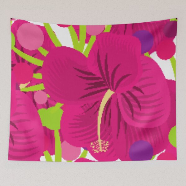 Item preview, Pretty Hot Pink Hybiscus Flower designed and sold by Twittlefish.