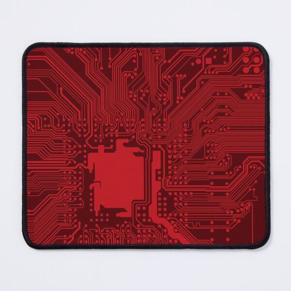 Item preview, Red Geek Motherboard Circuit Pattern designed and sold by livianasgifts.