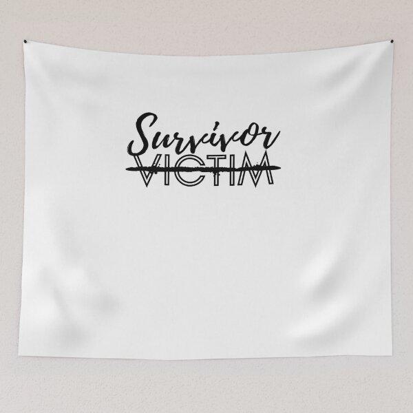 Item preview, Survivor not a victim designed and sold by HermitAlley.