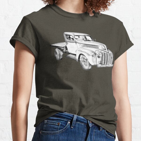 1947 Ford Flat Bed Pickup Truck Illustration Classic T-Shirt