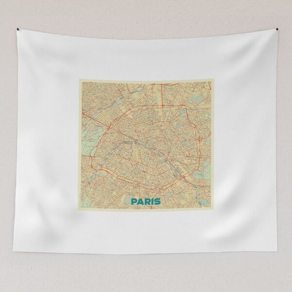 Item preview, Paris Map Retro designed and sold by HubertRoguski.