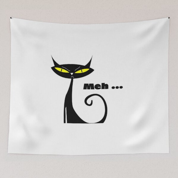 Item preview, Funny Meh Cat designed and sold by Braw-Merch.