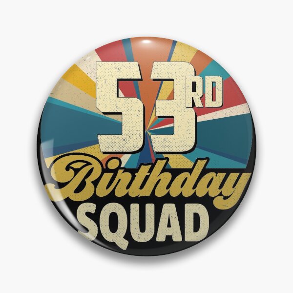 Item preview, Retro Vintage Style 1961 53rd Birthday Squad 53 Years Old designed and sold by DavidWGreg.