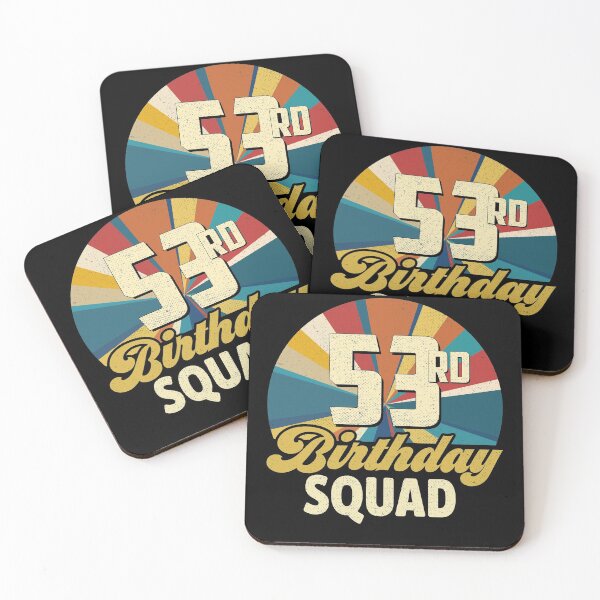 Item preview, Retro Vintage Style 1961 53rd Birthday Squad 53 Years Old designed and sold by DavidWGreg.