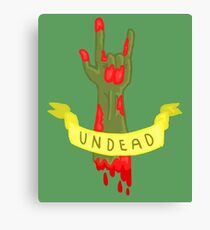 Undead Zombie Design Canvas Print