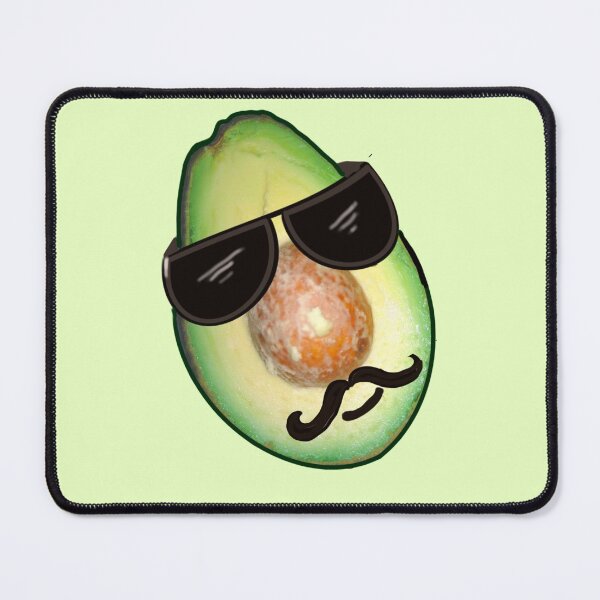 Item preview, Avocado with shades and moustache looking cool designed and sold by Artonmytee.