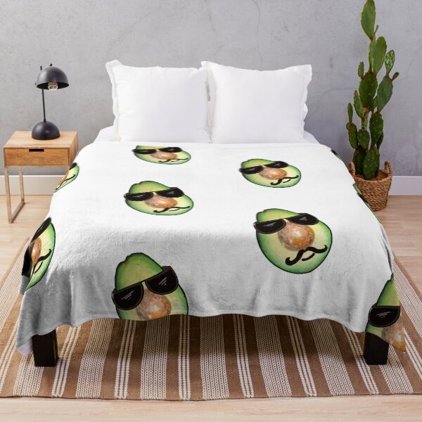Item preview, Avocado with shades and moustache looking cool designed and sold by Artonmytee.