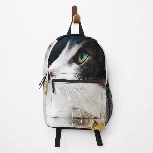 Item preview, Black and white Cat - green eye-photography designed and sold by wiwiart.