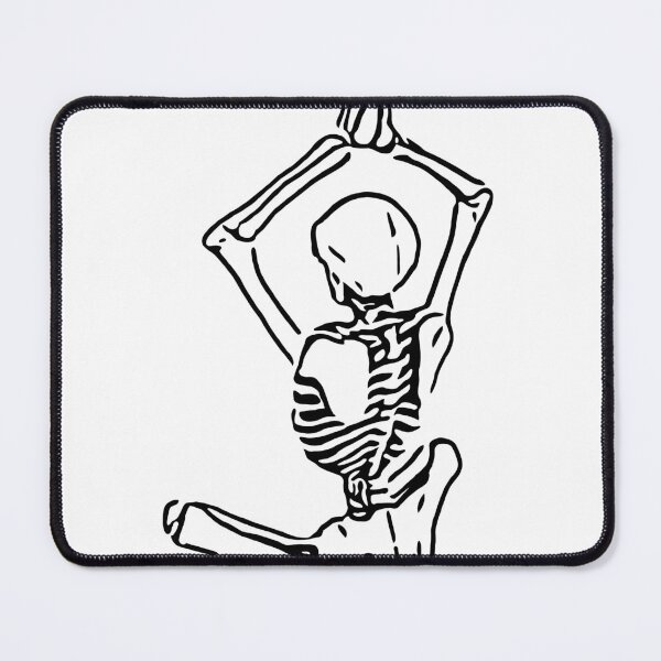 Item preview, meditating skelaton designed and sold by B2Rdesigns.