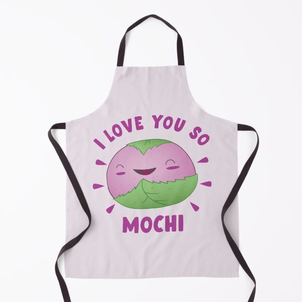 Item preview, Cute Kawaii Happy Pink Mochi With Text I Love You So Mochi Design For Mochi Lovers designed and sold by NightGleam.