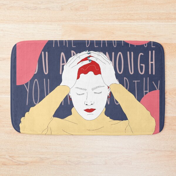 Item preview, you are beautiful you are enough you are worthy | you deserve the world | high self worth designed and sold by Vibe Vault.