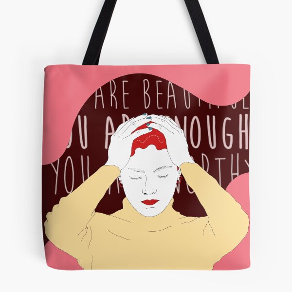 Item preview, you are beautiful you are enough you are worthy | you deserve the world | high self worth  designed and sold by Vibe Vault.