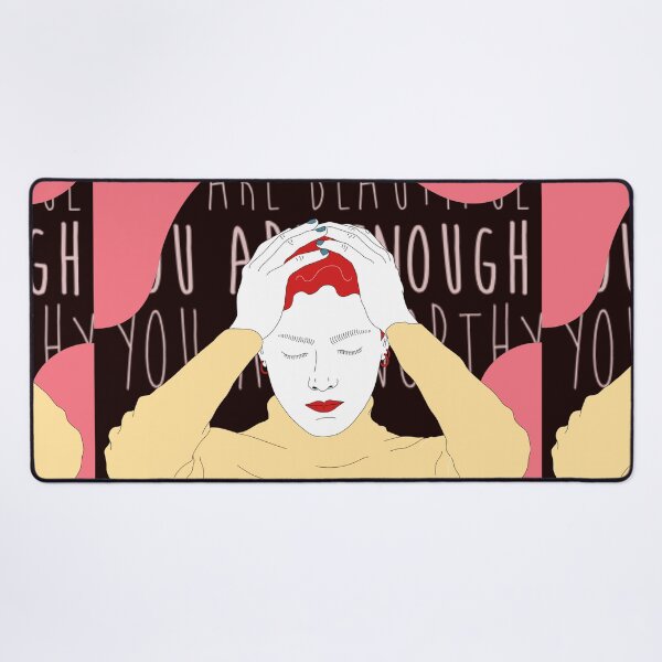 Item preview, you are beautiful you are enough you are worthy | you deserve the world | high self worth designed and sold by Vibe Vault.
