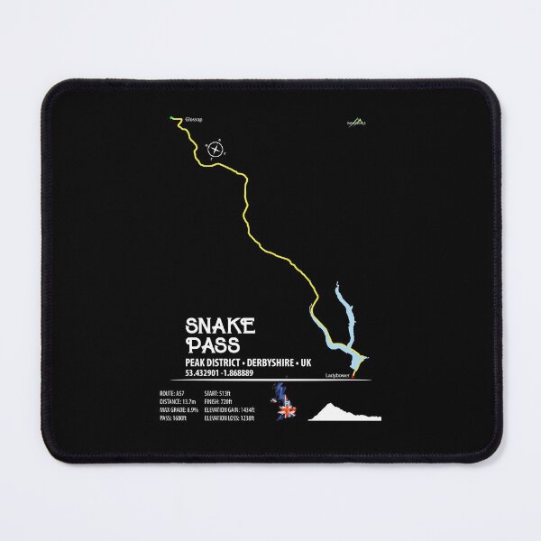 Item preview, Snake Pass (A57) Peak District UK Route T-Shirt designed and sold by OuterShellUK.