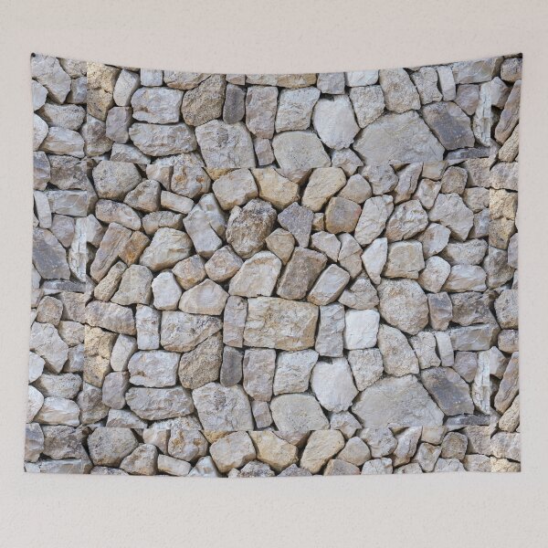 Item preview, Sandstone wall with assembled rocks designed and sold by mhailittlearts.