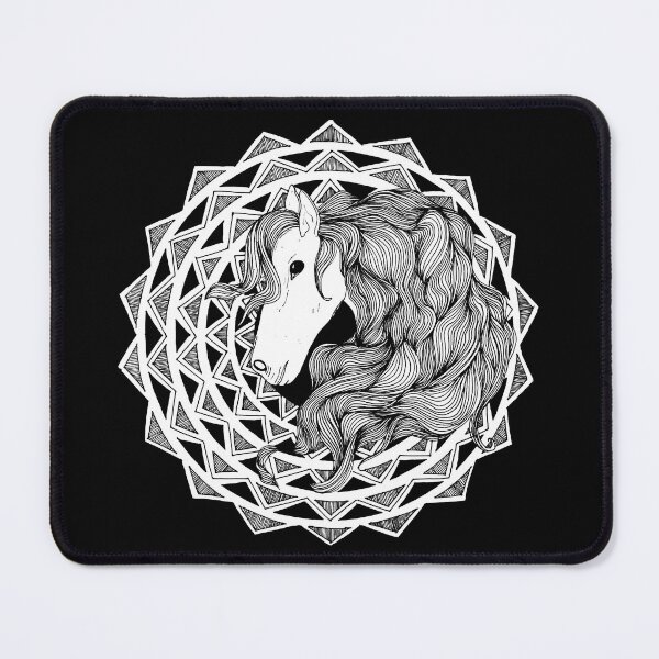 Item preview, Abstract Horse Design - Black designed and sold by MinArt Illustrations.