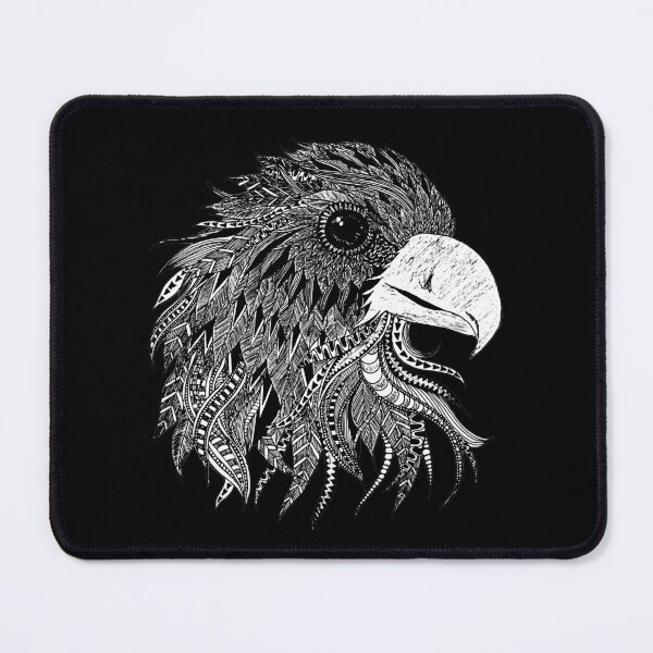 Item preview, Black Eagle Head Artwork designed and sold by MinArt Illustrations.