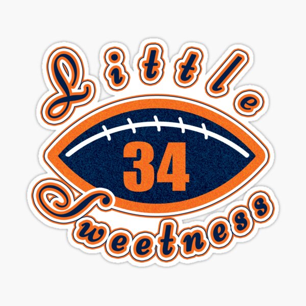 THE GREATEST OF ALL TIME - WALTER PAYTON - CHICAGO BEARS (navy background)  Sticker for Sale by BearDownDesigns