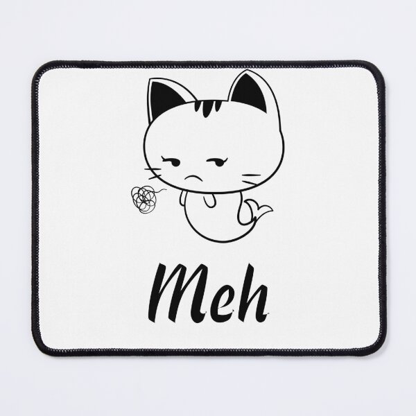 Item preview, funny meh cat designed and sold by Seekdesigns6.