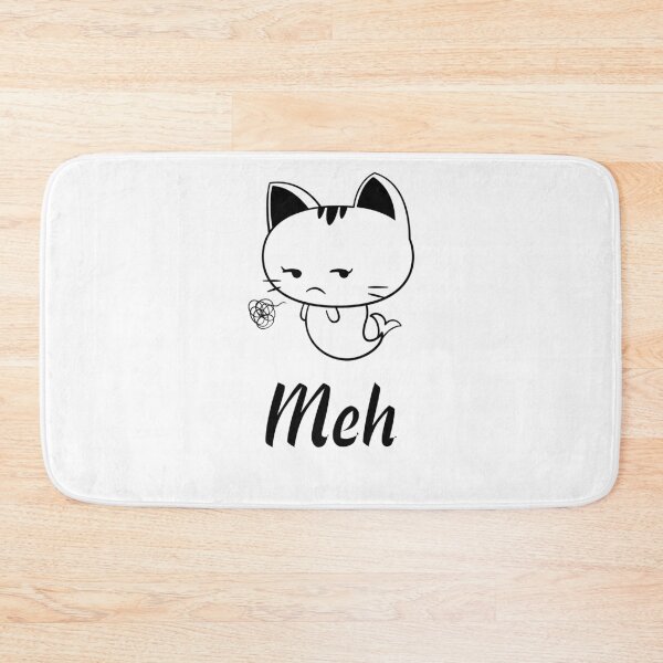 Item preview, funny meh cat designed and sold by Seekdesigns6.