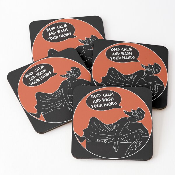 Item preview, Kepp Calm And Wash Your Hands: Guy From Ancient Greek Symposium designed and sold by Happy Puppy Print On Demand.