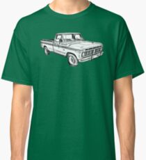 1975 Ford F100 Explorer Pickup Truck Illustrarion Classic T-Shirt