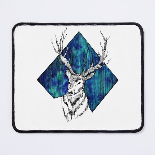 Item preview, Deer Ink Watercolor Design  designed and sold by MinArt Illustrations.