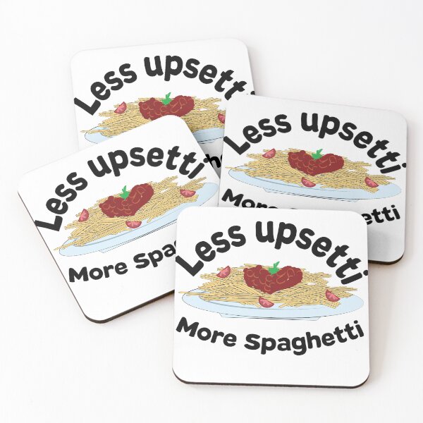 Item preview, less upsetti more spaghetti | Spaghetti | Spaghetti lover| Love is in spaghetti designed and sold by sheikhadesign1.