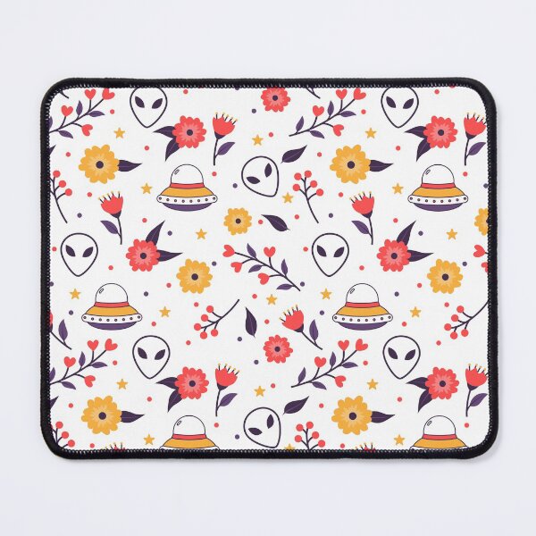 Item preview, Aliens and flowers pattern designed and sold by mrhighsky.
