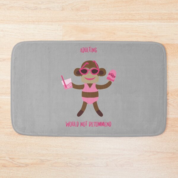 Item preview, Adulting Would Not Recommend - Sock Monkey designed and sold by Trinket-Trickster.