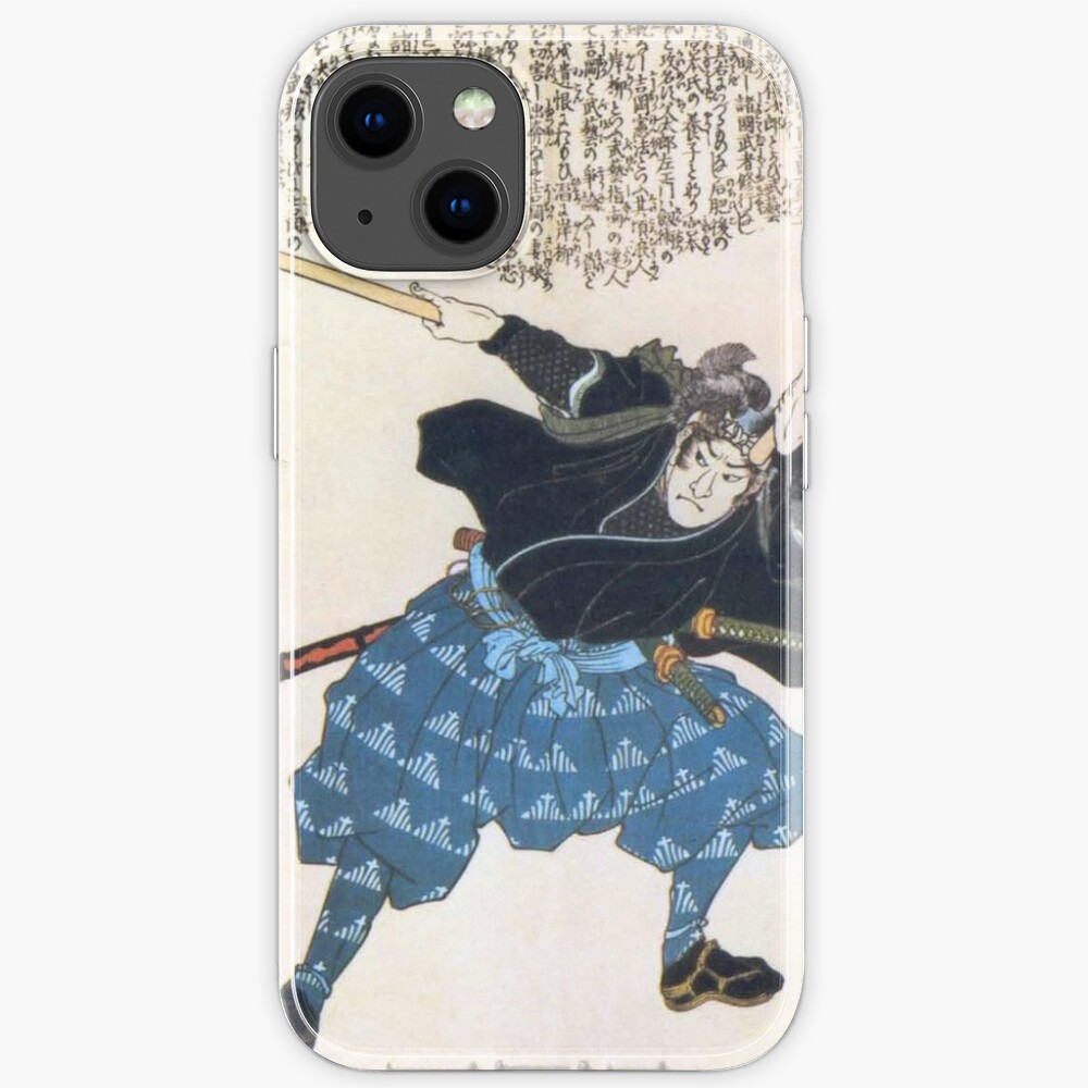 MUSASHI Miyamoto with two Bokken. Japanese, Samurai Warrior. iPhone Case