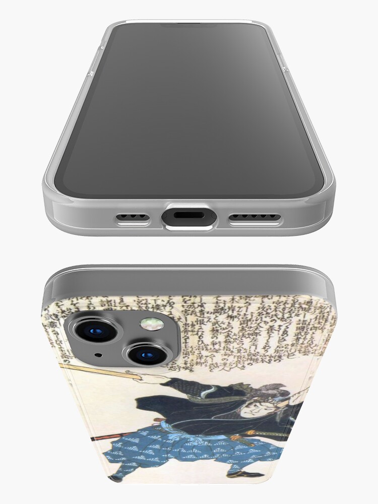Alternate view of MUSASHI Miyamoto with two Bokken. Japanese, Samurai Warrior. iPhone Case