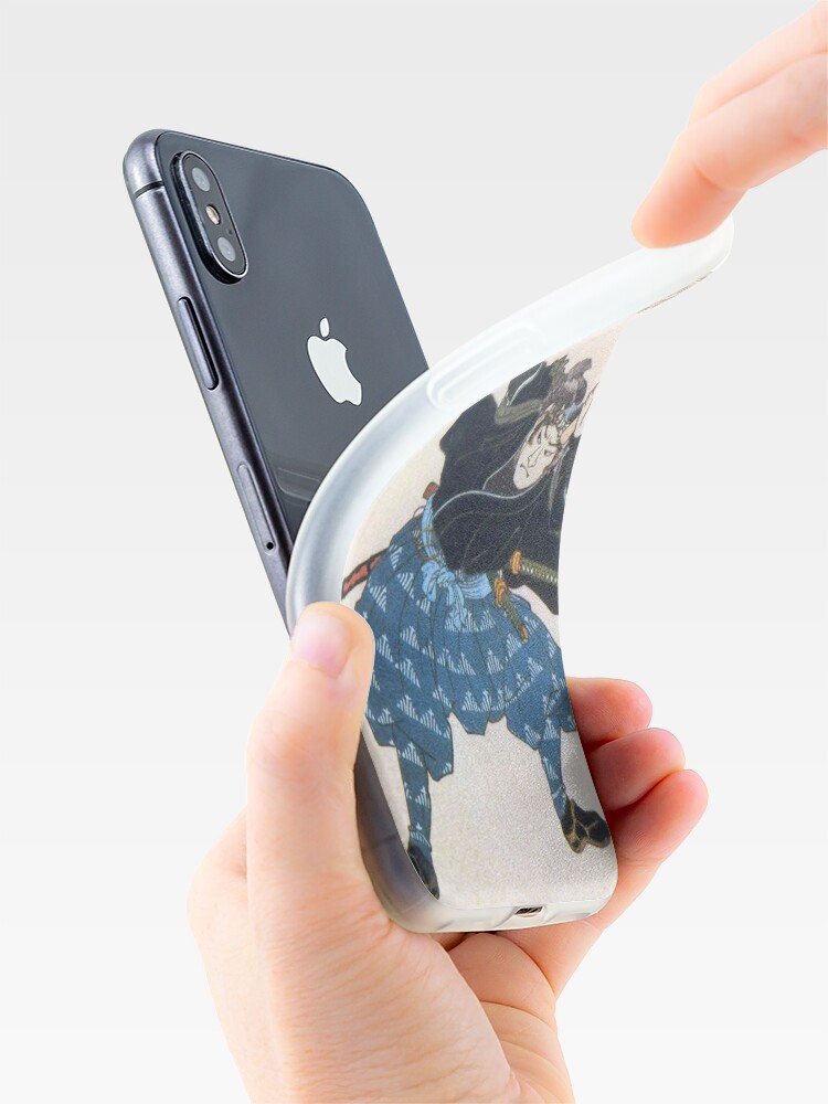 Alternate view of MUSASHI Miyamoto with two Bokken. Japanese, Samurai Warrior. iPhone Case