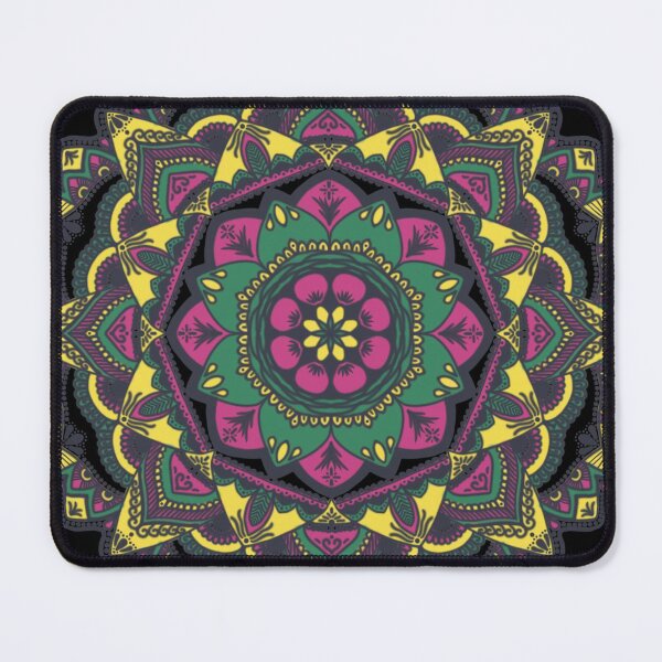 Item preview, Flower Mandala 3 [pink/yellow/green] designed and sold by Abigail Brown.