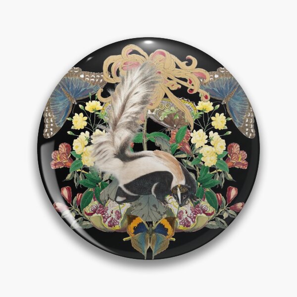 Item preview, Skunk Cool Black And White Animal Vintage In Mirror Image Surrounding designed and sold by TrulyEpoque.